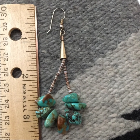 Gorgeous heishi turquoise earrings - Picture 2 of 4
